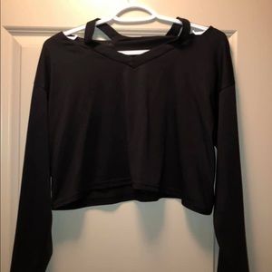 Long sleeve crop top